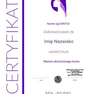 Certyfikat z hologramem