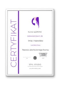 Certyfikat z hologramem