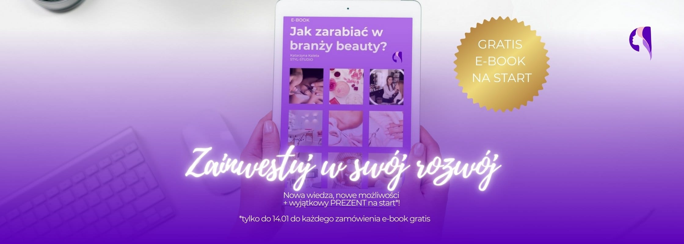 Kursy kosmetyczne online Styl-Studio – promocja noworoczna z e-bookiem gratis.