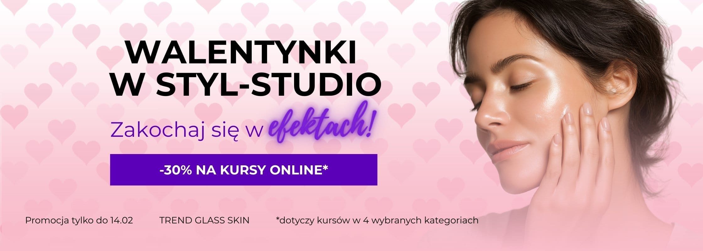Baner promocyjny na Walentynki w Styl-Studio.